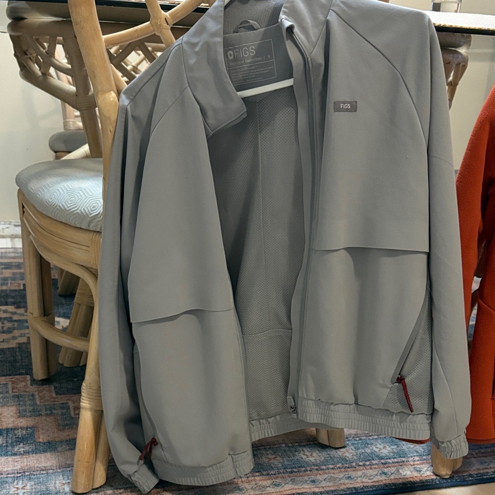Figs Women's Light Gray Jacket S - Picture 3 of 9